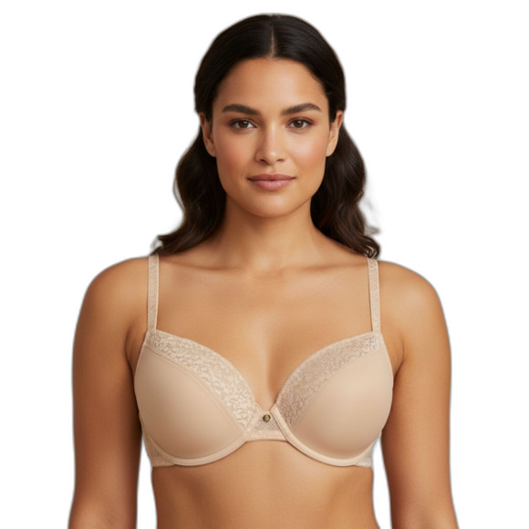 Le Mystere Underwire Plunge T-Shirt Bra 34D - Picture 1 of 8